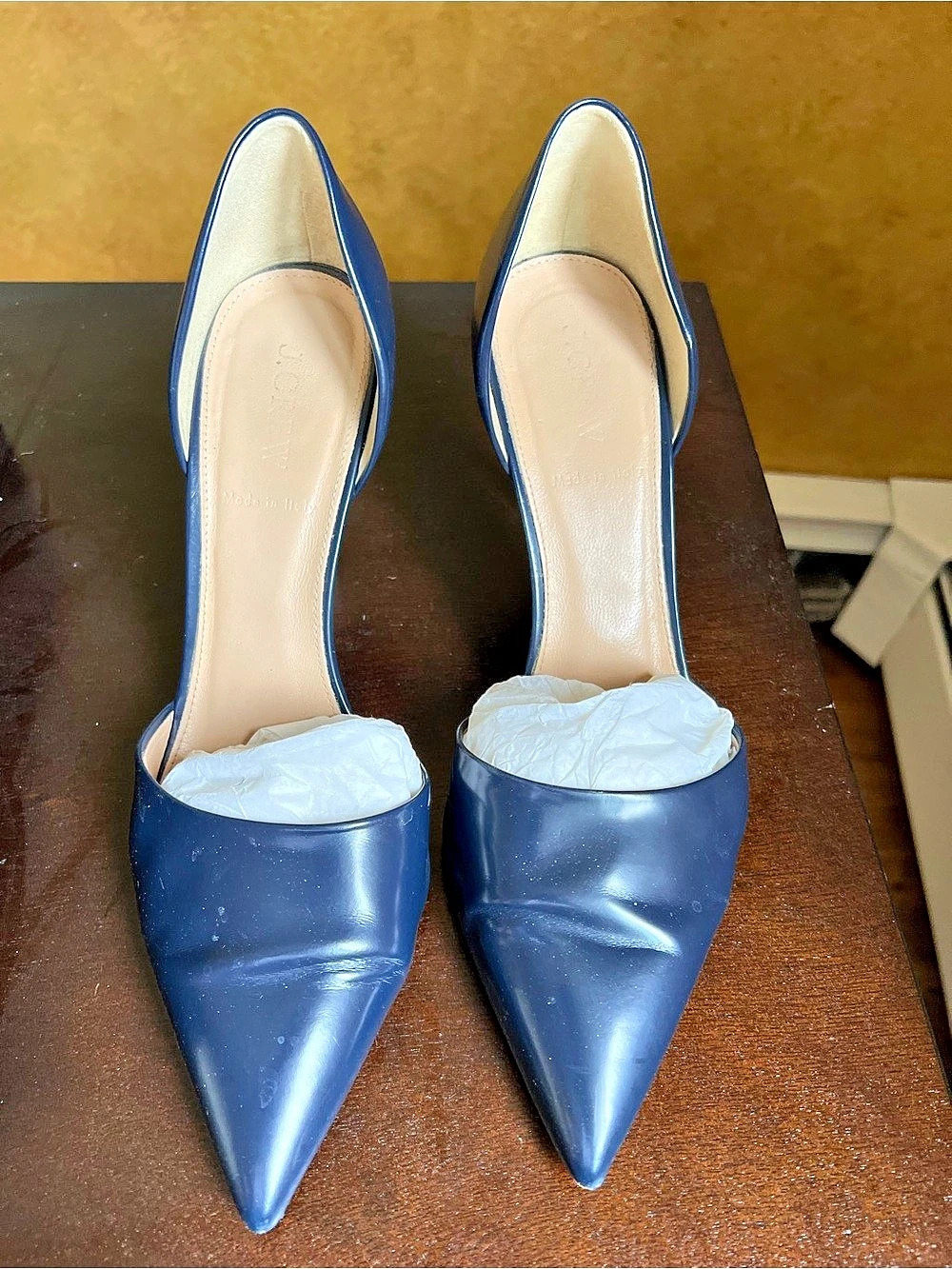 J. Crew Pointed Toe Heels in Blue US 9